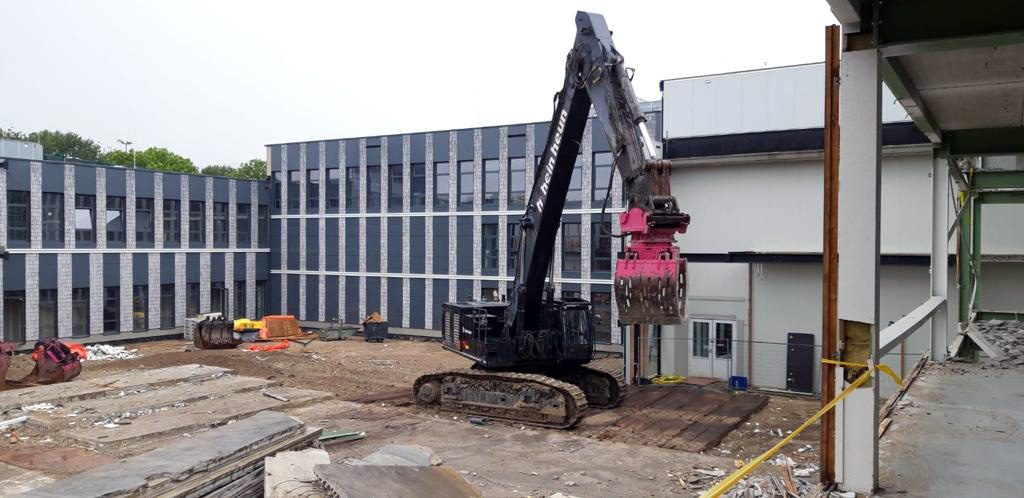 Hein Heun Sloopwerken B.V. - Demontage Hanzehogeschool Groningen