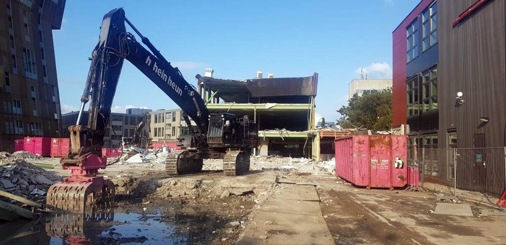 Hein Heun Sloopwerken B.V. - Demontage Hanzehogeschool Groningen