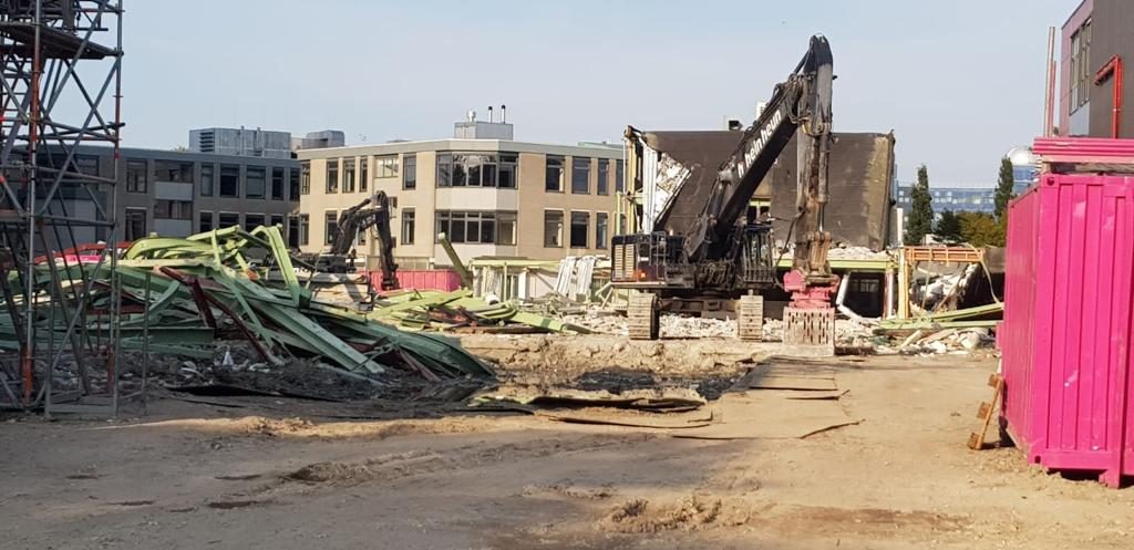 Hein Heun Sloopwerken B.V. - Demontage Hanzehogeschool Groningen