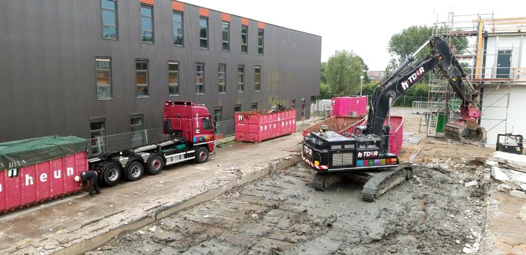 Hein Heun Sloopwerken B.V. - Demontage Hanzehogeschool Groningen