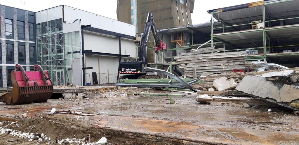 Hein Heun Sloopwerken B.V. - Demontage Hanzehogeschool Groningen