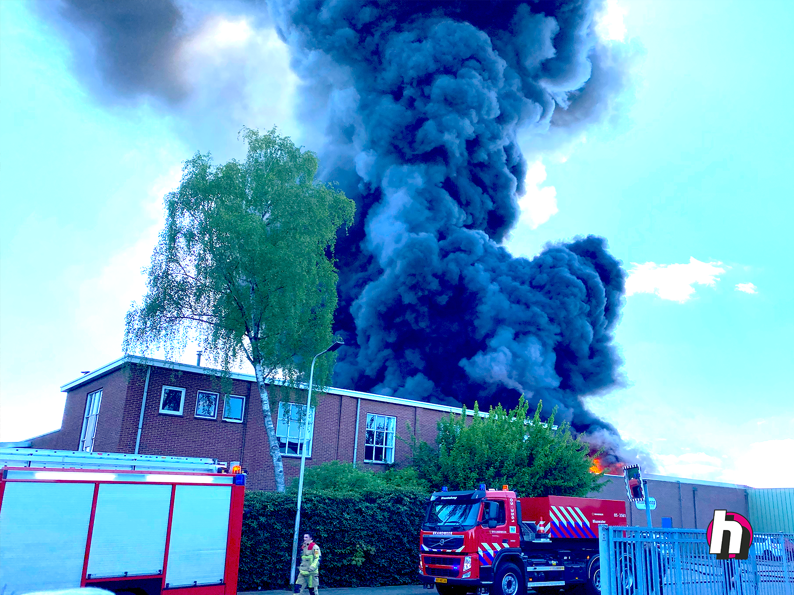 Hein Heun - ondersteuning brandweer havenstraat Vroomshoop