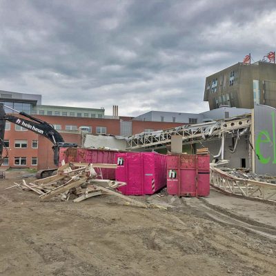 Hein Heun - Op vakkundige wijze slopen van bestaande gebouwen op de Zernike Campus in Groningen
