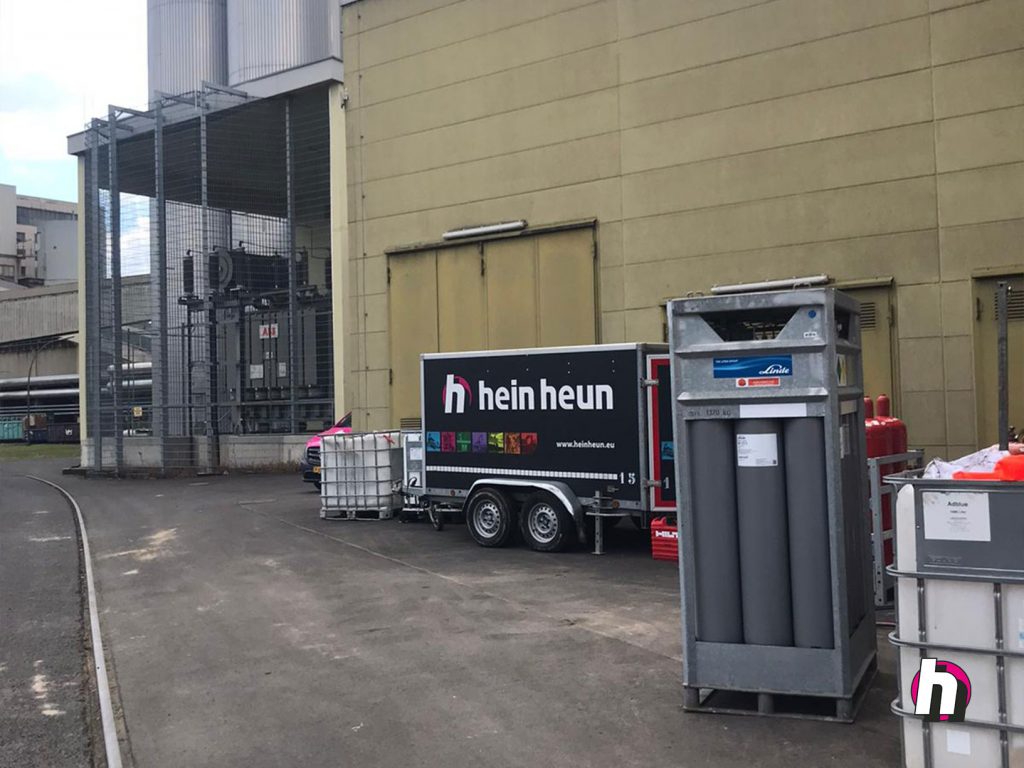 Hein Heun - Electriciteitsturbine amoveren en betonblok zagen