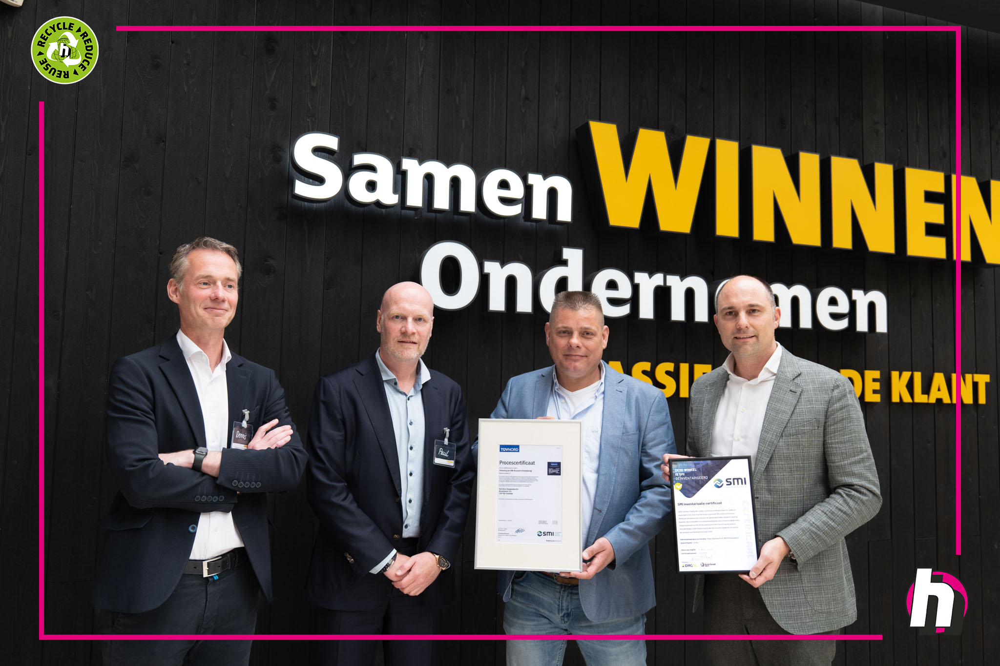 Ontvangst SMI certificaat